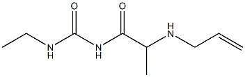 3-ethyl-1-[2-(prop-2-en-1-ylamino)propanoyl]urea Struktur