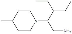 3-ethyl-2-(4-methylpiperidin-1-yl)pentan-1-amine Struktur