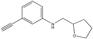 3-ethynyl-N-(oxolan-2-ylmethyl)aniline Struktur