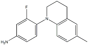 3-fluoro-4-(6-methyl-1,2,3,4-tetrahydroquinolin-1-yl)aniline Struktur