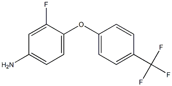 3-fluoro-4-[4-(trifluoromethyl)phenoxy]aniline Struktur