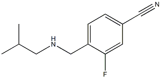 3-fluoro-4-{[(2-methylpropyl)amino]methyl}benzonitrile Struktur