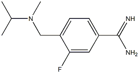 3-fluoro-4-{[isopropyl(methyl)amino]methyl}benzenecarboximidamide Struktur