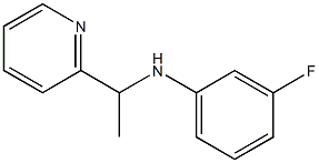 3-fluoro-N-[1-(pyridin-2-yl)ethyl]aniline Struktur