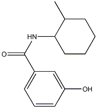 3-hydroxy-N-(2-methylcyclohexyl)benzamide Struktur