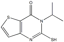 3-isopropyl-2-mercaptothieno[3,2-d]pyrimidin-4(3H)-one Struktur