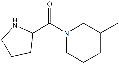 3-methyl-1-(pyrrolidin-2-ylcarbonyl)piperidine Struktur