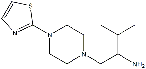 3-methyl-1-[4-(1,3-thiazol-2-yl)piperazin-1-yl]butan-2-amine Struktur