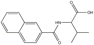 3-methyl-2-(2-naphthoylamino)butanoic acid Struktur