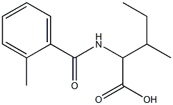 3-methyl-2-[(2-methylbenzoyl)amino]pentanoic acid Struktur