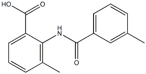 3-methyl-2-[(3-methylbenzoyl)amino]benzoic acid Struktur