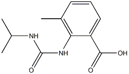 3-methyl-2-[(propan-2-ylcarbamoyl)amino]benzoic acid Struktur