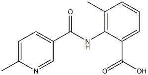 3-methyl-2-{[(6-methylpyridin-3-yl)carbonyl]amino}benzoic acid Struktur