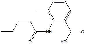 3-methyl-2-pentanamidobenzoic acid Struktur