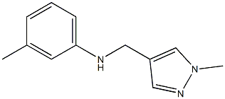 3-methyl-N-[(1-methyl-1H-pyrazol-4-yl)methyl]aniline Struktur