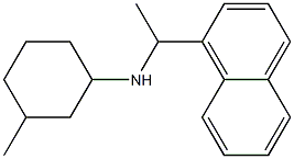 3-methyl-N-[1-(naphthalen-1-yl)ethyl]cyclohexan-1-amine Struktur