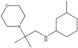 3-methyl-N-[2-methyl-2-(morpholin-4-yl)propyl]cyclohexan-1-amine Struktur