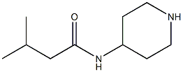 3-methyl-N-piperidin-4-ylbutanamide Struktur