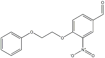 3-nitro-4-(2-phenoxyethoxy)benzaldehyde Struktur