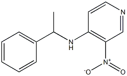 3-nitro-N-(1-phenylethyl)pyridin-4-amine Struktur