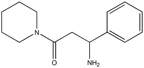 3-oxo-1-phenyl-3-piperidin-1-ylpropan-1-amine Struktur