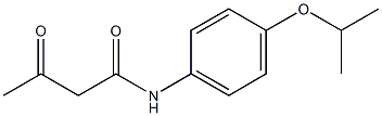 3-oxo-N-[4-(propan-2-yloxy)phenyl]butanamide Struktur