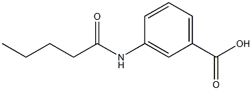 3-pentanamidobenzoic acid Struktur