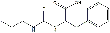 3-phenyl-2-{[(propylamino)carbonyl]amino}propanoic acid Struktur