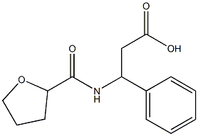 3-phenyl-3-[(tetrahydrofuran-2-ylcarbonyl)amino]propanoic acid Struktur