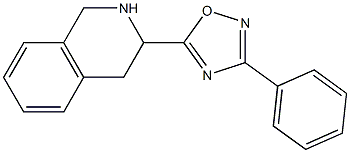 3-phenyl-5-(1,2,3,4-tetrahydroisoquinolin-3-yl)-1,2,4-oxadiazole Struktur