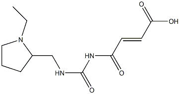 4-({[(1-ethylpyrrolidin-2-yl)methyl]carbamoyl}amino)-4-oxobut-2-enoic acid Struktur