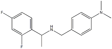 4-({[1-(2,4-difluorophenyl)ethyl]amino}methyl)-N,N-dimethylaniline Struktur