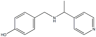 4-({[1-(pyridin-4-yl)ethyl]amino}methyl)phenol Struktur