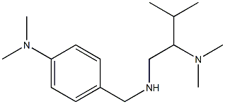 4-({[2-(dimethylamino)-3-methylbutyl]amino}methyl)-N,N-dimethylaniline Struktur