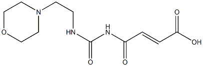 4-({[2-(morpholin-4-yl)ethyl]carbamoyl}amino)-4-oxobut-2-enoic acid Struktur