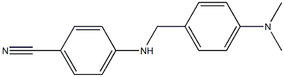 4-({[4-(dimethylamino)phenyl]methyl}amino)benzonitrile Struktur