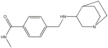 4-({1-azabicyclo[2.2.2]octan-3-ylamino}methyl)-N-methylbenzamide Struktur