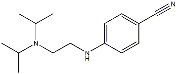 4-({2-[bis(propan-2-yl)amino]ethyl}amino)benzonitrile Struktur