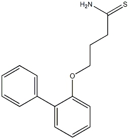 4-(1,1'-biphenyl-2-yloxy)butanethioamide Struktur