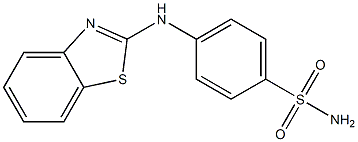 4-(1,3-benzothiazol-2-ylamino)benzene-1-sulfonamide Struktur