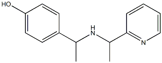 4-(1-{[1-(pyridin-2-yl)ethyl]amino}ethyl)phenol Struktur