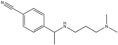 4-(1-{[3-(dimethylamino)propyl]amino}ethyl)benzonitrile Struktur