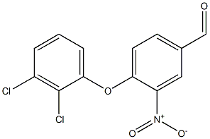 4-(2,3-dichlorophenoxy)-3-nitrobenzaldehyde Struktur