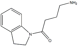 4-(2,3-dihydro-1H-indol-1-yl)-4-oxobutan-1-amine Struktur