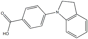 4-(2,3-dihydro-1H-indol-1-yl)benzoic acid Struktur