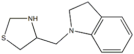 4-(2,3-dihydro-1H-indol-1-ylmethyl)-1,3-thiazolidine Struktur