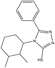 4-(2,3-dimethylcyclohexyl)-5-phenyl-4H-1,2,4-triazole-3-thiol Struktur