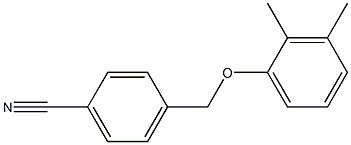 4-(2,3-dimethylphenoxymethyl)benzonitrile Struktur