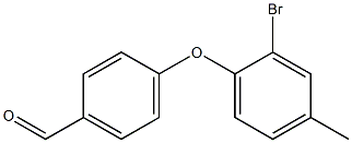 4-(2-bromo-4-methylphenoxy)benzaldehyde Struktur