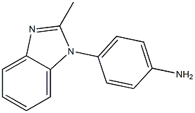 4-(2-methyl-1H-1,3-benzodiazol-1-yl)aniline Struktur